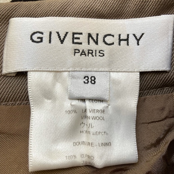 Circa 2001 Givenchy wool pencil skirt, brown, French size 38 (US 6) - Picture 2 of 7